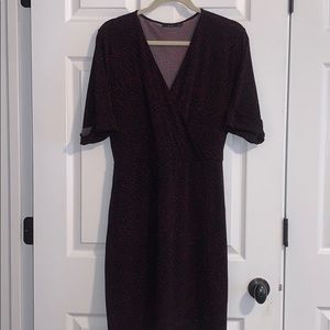 APT9 Wrap Dress with Tied Waist